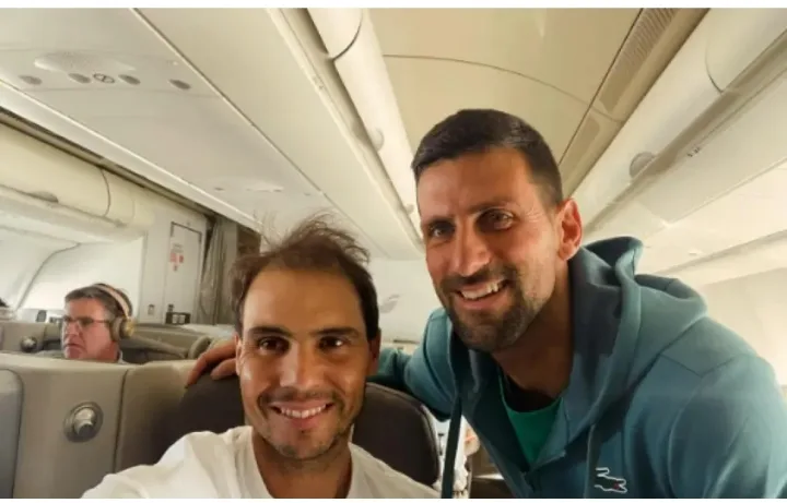 Rafa Nadal and Novak Djokovic Unexpectedly Meets Each On Flight to US