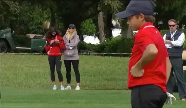 Tiger Woods’ ex-wife Elin Nordegren Watches Charlie Play at PNC Championship.