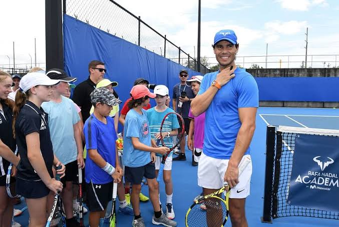 Rafael Nadal Mentors Students at the Rafa Nadal Academy