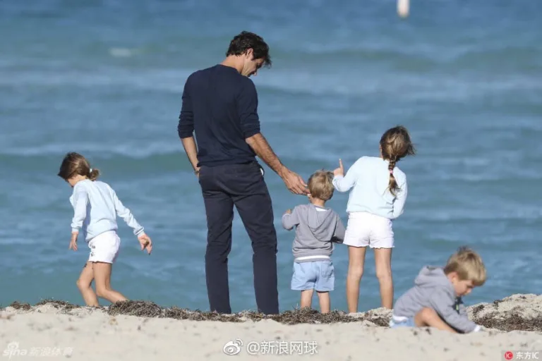 Roger Federer’s Precious Moments: Beach Time with His Kids