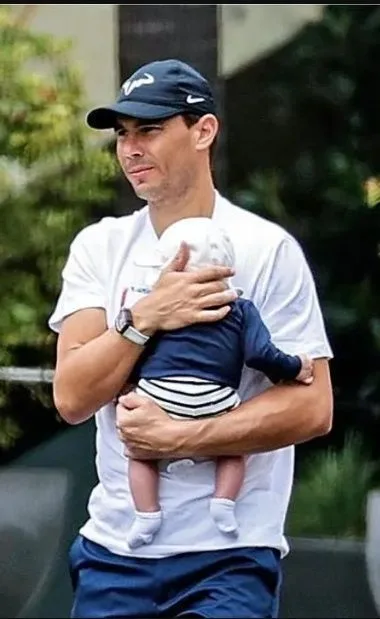 Rafa Nadal and His Son: Cherished Moments Captured on a Sunday