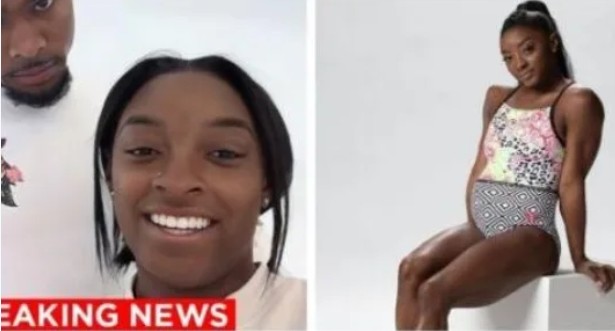 Breaking News: Simone Biles Delights Fans with Pregnancy Announcement: 2 Weeks Along! Proud Husband Shares Heartwarming Moment Touching Her Belly
