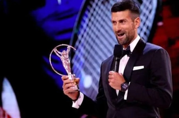 Novak Djokovic dazzles once again, securing the prestigious Laureus Sportsman of the Year accolade