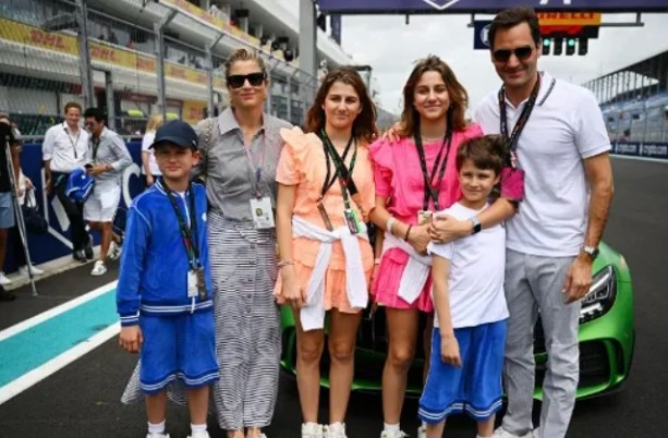 Roger Federer z jego piękną rodziną…