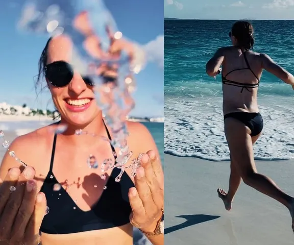 Iga Świątek w bikini na plaży! Niesamowite ZDJĘCIA, tenisistka wypoczywa na Karaibach!