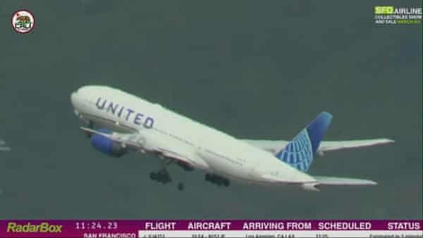 United Airlines flight loses wheel during take-off in Los Angeles