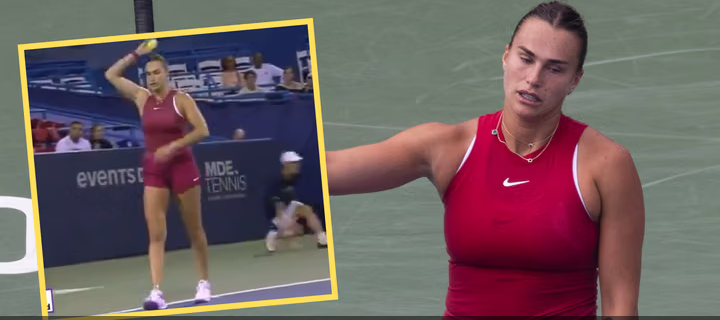 Sceny na korcie w Waszyngtonie! Aryna Sabalenka wpadła w furię [WIDEO]