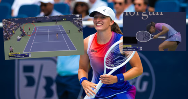 Iga Świątek już zaczęła US Open. Pokazówka! Jej partner aż zszedł z kortu [WIDEO]