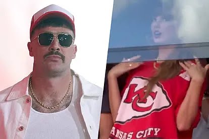 Taylor Swift’s thirsty gesture intended for Travis Kelce caught on video by Chiefs fan