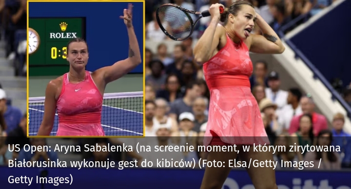 Aryna Sabalenka była wściekła. Do tego ten gest. Przed finałem mówi: inaczej oszaleję