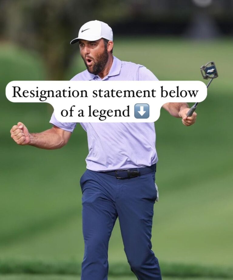 JUST-IN: (bombshell statement) Scottie Scheffler in tears as he announced his resignation after Tiger Woods threatening statement towards.. details below⬇️⬇️